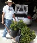 John's pic with plants from Nature's Best Nursery Picture of John with plants from Nature's Best Nursery